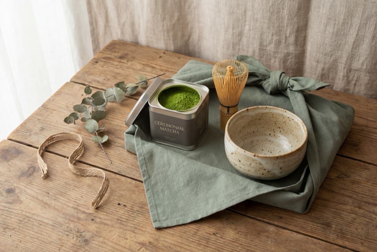 Matcha cadeau set - geschenkverpakking met matcha accessoires