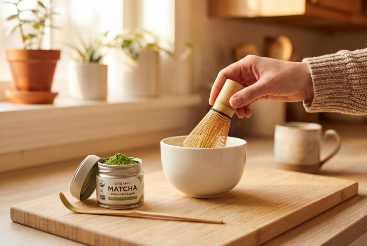 Matcha voor beginners - matcha starterset met kom chasen en lepel