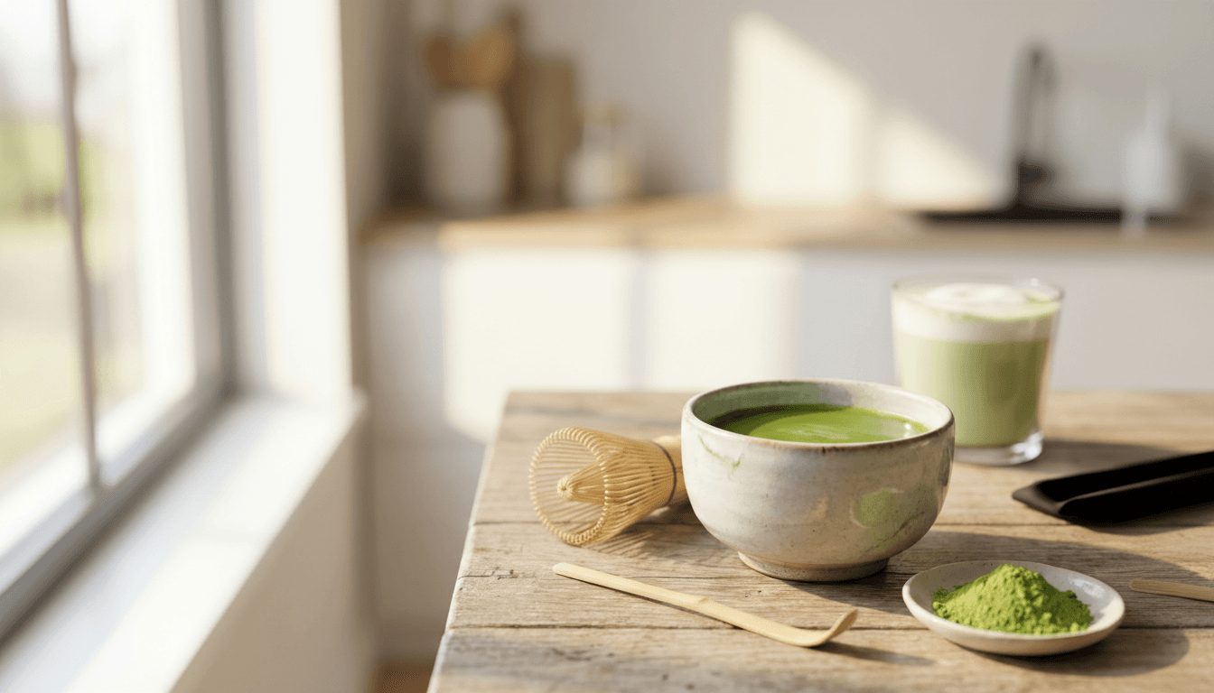 Gezondheidsvoordelen van matcha - kom verse groene matcha thee