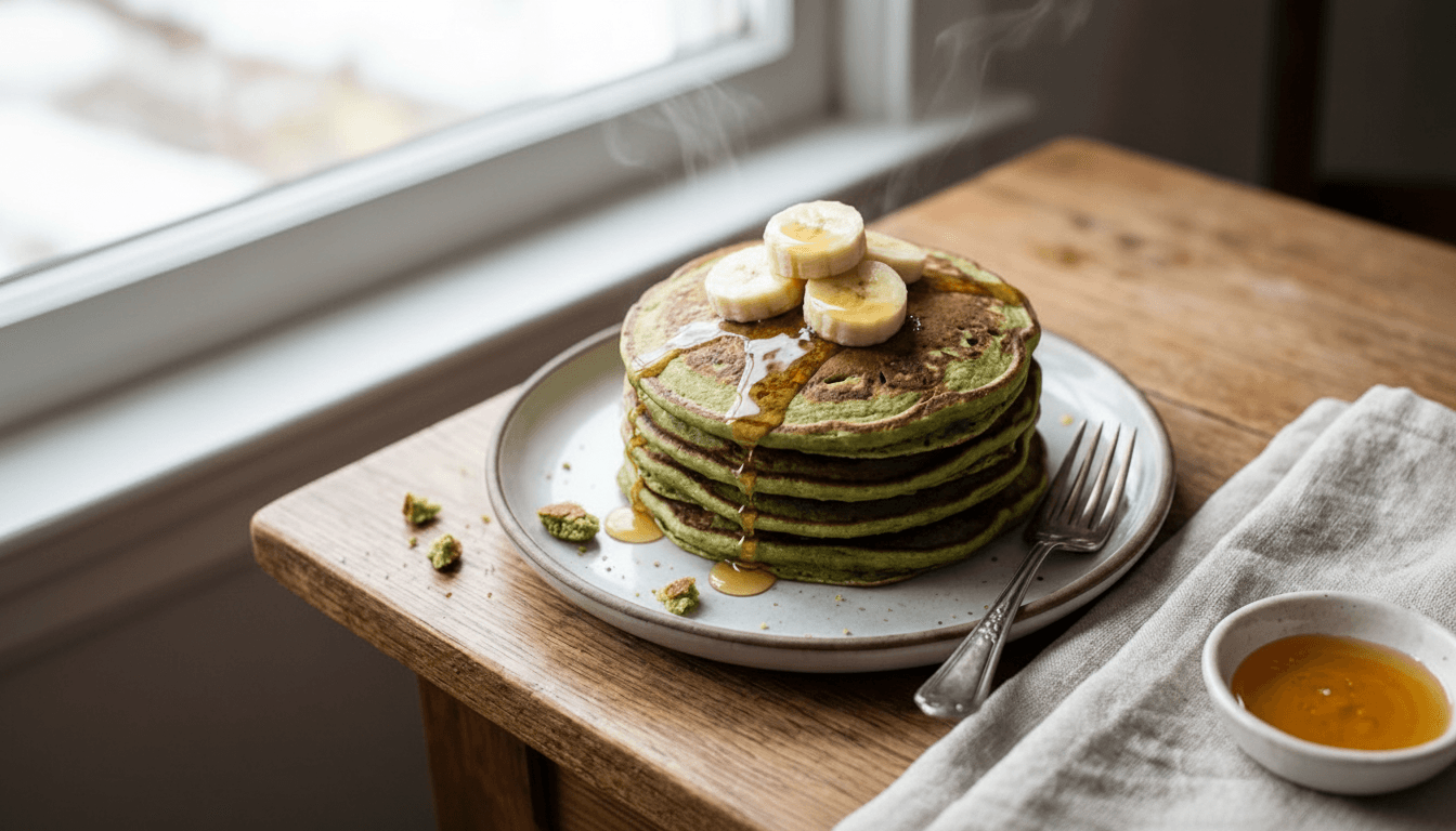Matcha Pancakes (Luchtig Ontbijt Recept) - matcha recept